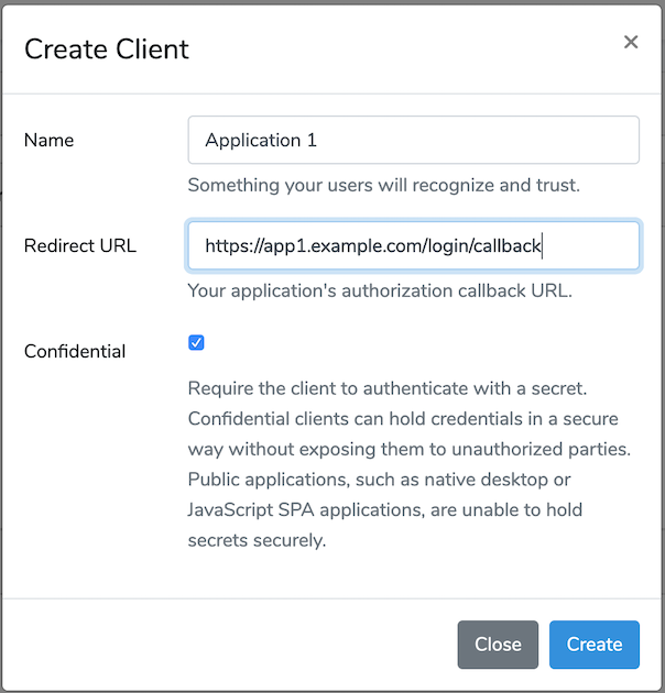 Creating a new Client in Laravel Passport
